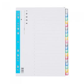 Munhwa File A692-7 Premium A4 20-Tab Color PP Index Dividers for Large Volume Document Classification Made in Korea